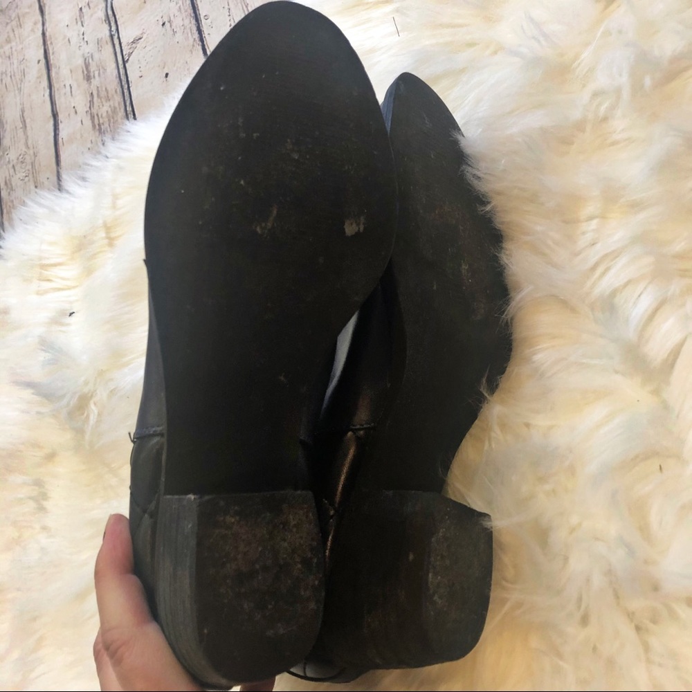 C Label Navy & Black Quilted Ankle Boots Size 7 - Picture 5 of 7